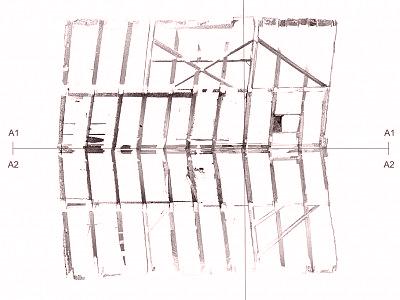 Grundriss eines Dachstuhles