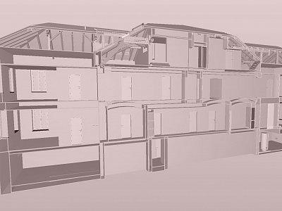 Längsschnitt durch 3D-Modell
