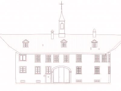 Fassadenplan Innenhof Nord