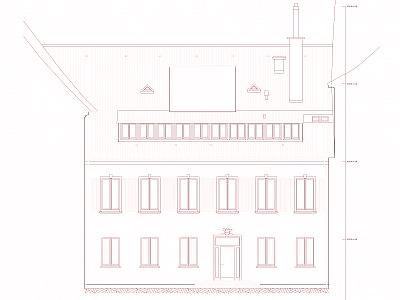 Fassadenplan Nordwest