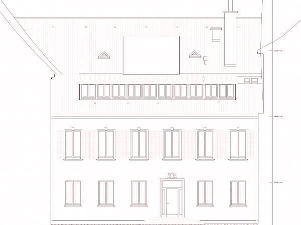 Fassadenplan Nordwest