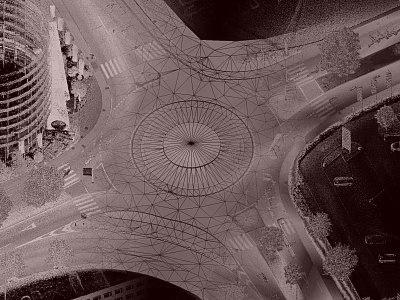 Das digitale Geländemodell beinhaltet attributierte Bruchkanten, Linien- und Punktelemente